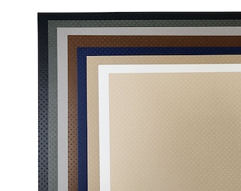 Bazzill Dotted Swiss Farmhouse Cardstock Pack - 16 Sheets Embossed Swiss Dot Pattern 12x12 Cardstock in Earth Tones