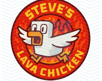 Steve's lava chicken svg, lava chicken t shirt, Minecraft t shirt, lava chicken svg, minecraft svg