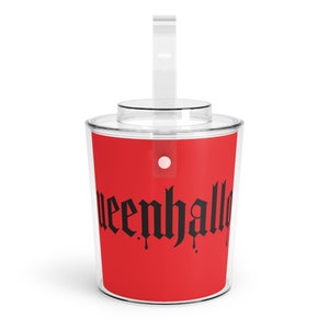 Cubo de hielo Halloqueen con pinzas imagen 3