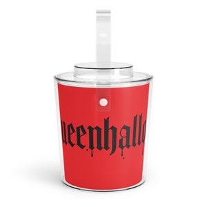 Cubo de hielo Halloqueen con pinzas imagen 5