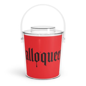 Cubo de hielo Halloqueen con pinzas imagen 2