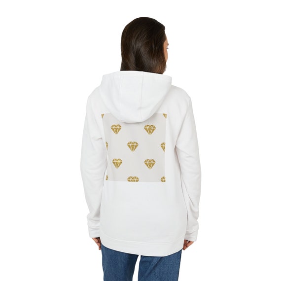 Adidas Unisex Fleece Yellow Diamond Hoodie Etsy