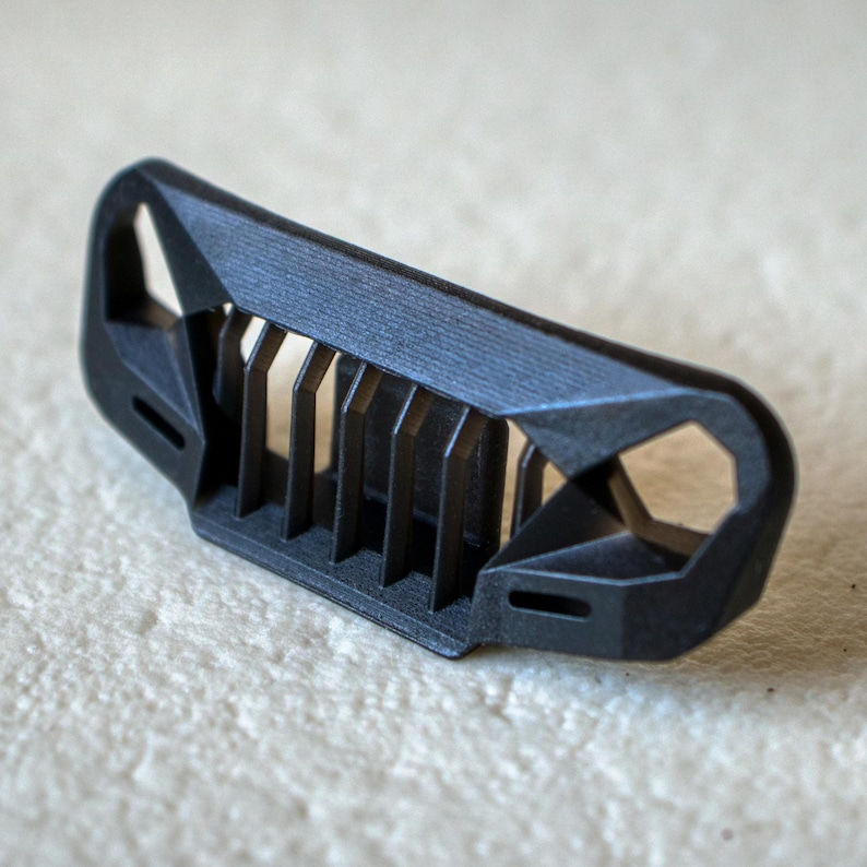 3D resin printed Angry Grille for SCX24 Jeeps
