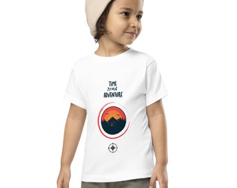 幼児用半袖Tシャツ コットンTシャツ アドベンチャー サマーキャンプTシャツ キッズ