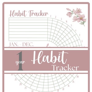 One Year Tracker Daily Weekly Monthly Habit Tracker: Set Yourself up for Success ...