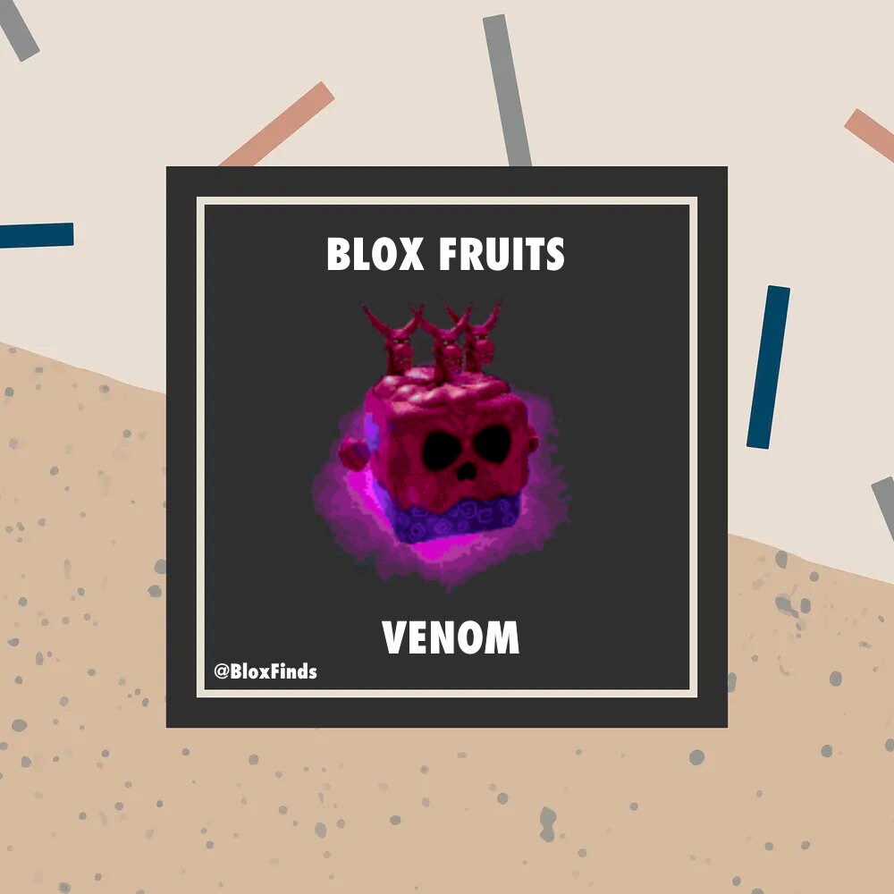 Vendo, Venom No Blox Fruit - Roblox - DFG