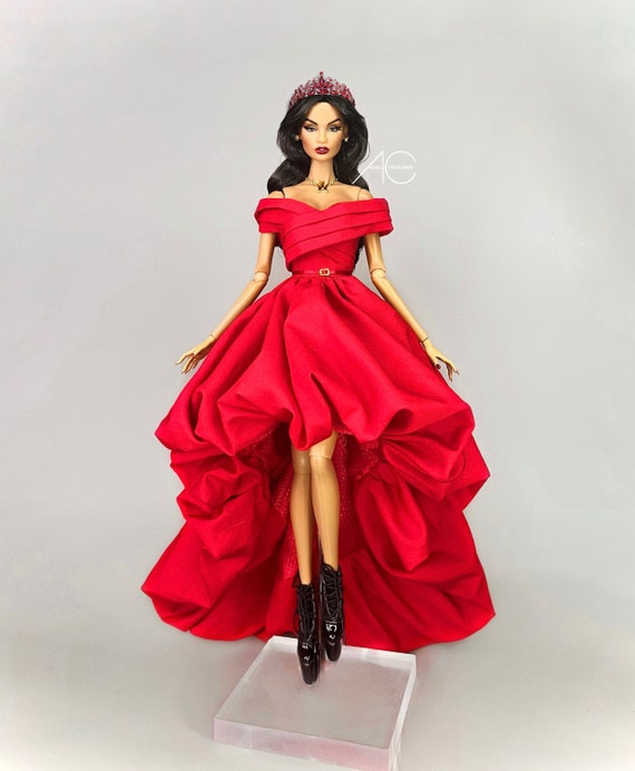 Red Summer Dress Short Dresses For Barbie Doll Clothes Vestidoes Clothes  For Barbie Dolls Outfits 1/6 Doll Accessories Bjd Doll - Dolls Accessories  - AliExpress