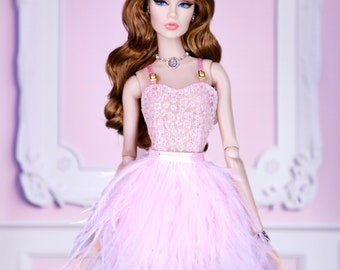 Doll dress for fashion royalty or Nuface doll clothes