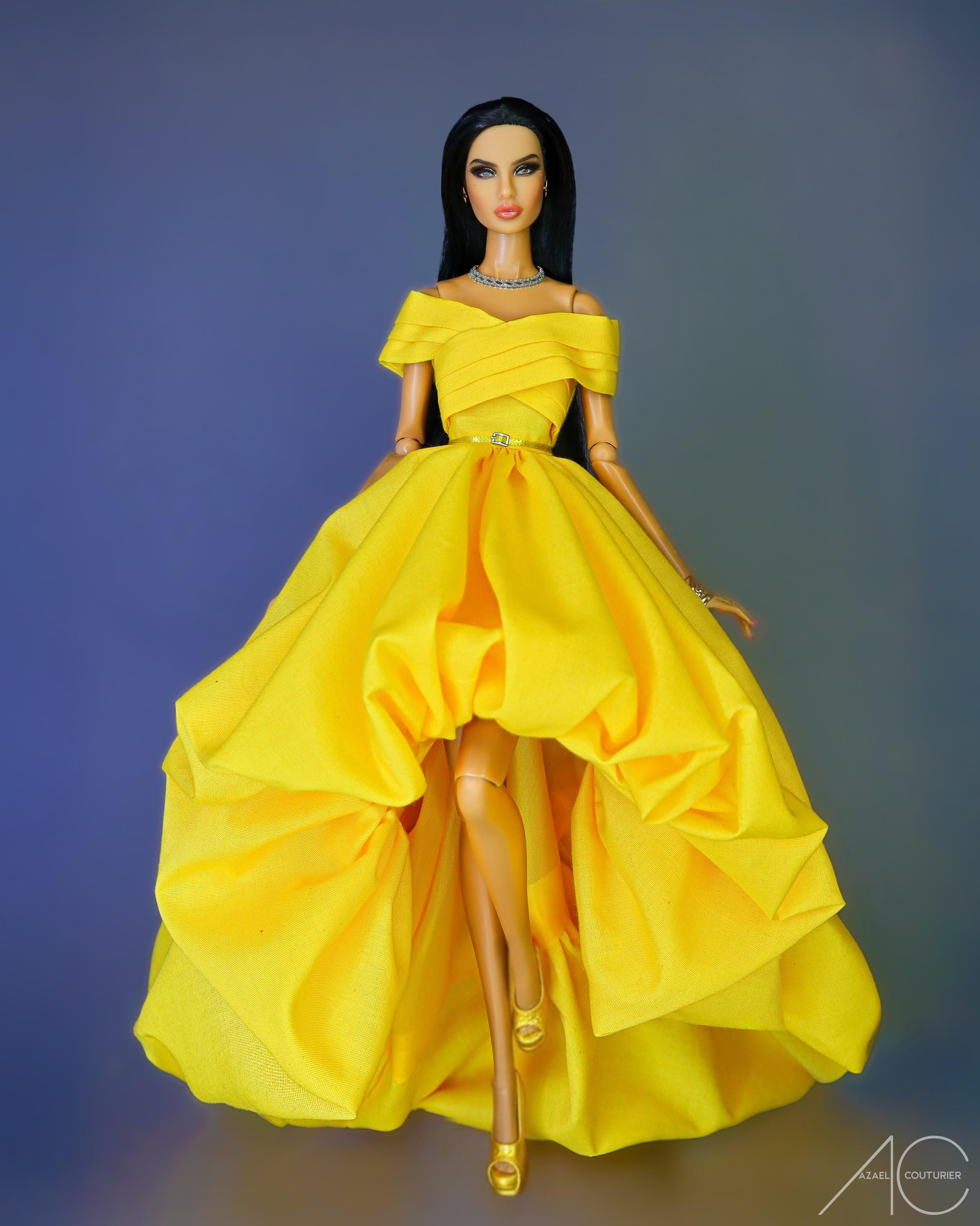 Pink, Red or Yellow Dress for Fashion Royalty or Nuface Doll Clothes Barbie  Model Muse or Pivotal, Only Dress - Etsy
