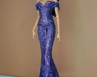 Doll dress for fashion royalty or Nu face doll clothes