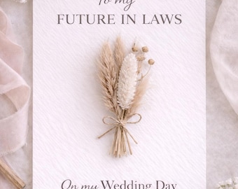 Wedding Card /To my In Laws/ Personalized Greeting Card