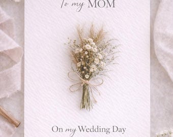 Wedding Card/To my MOM/ Personalized for Parents