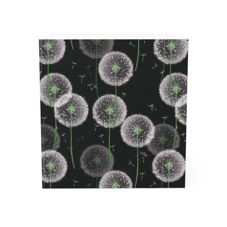 Dandelion Sticky Notes Dandelion Wish Sticky Note Cube: 700-sheet Memo Pad - Etsy