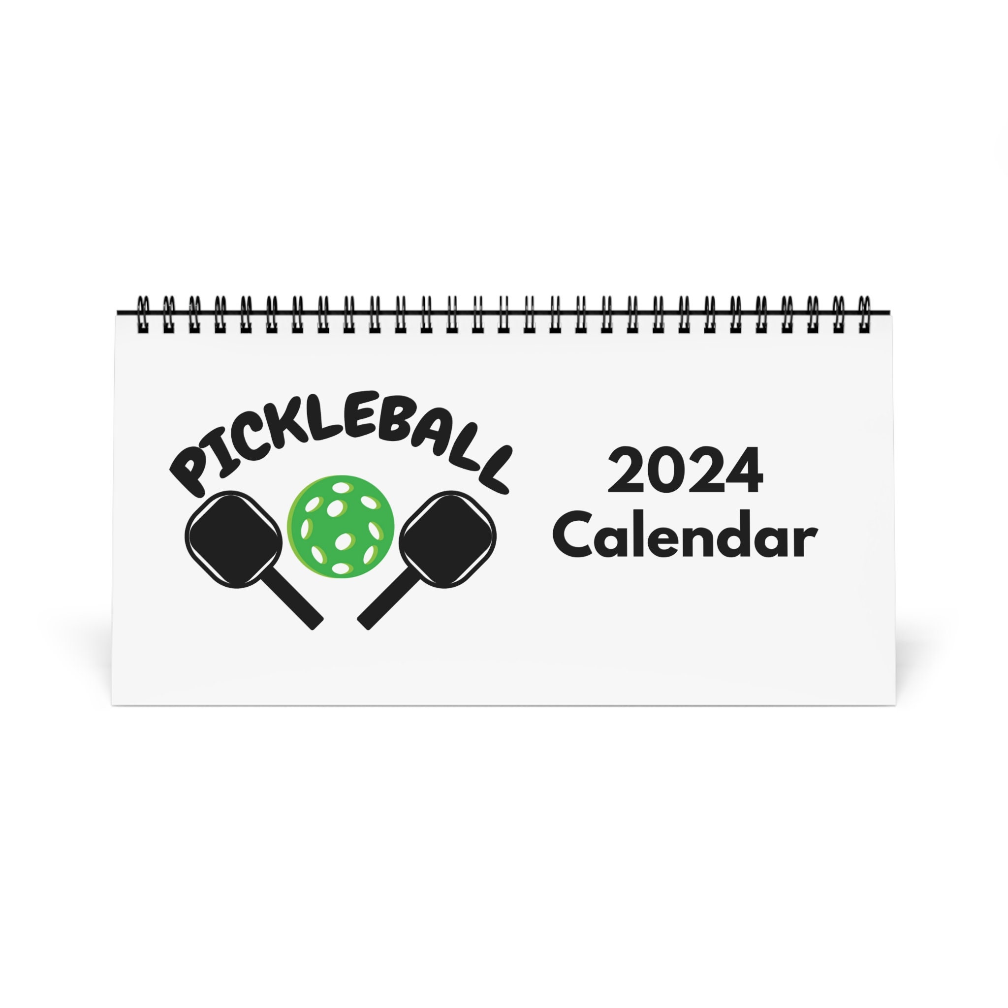 2024 Pickleball Desk Calendar, 2024 Spiral Desk Calendar, 12 Month
