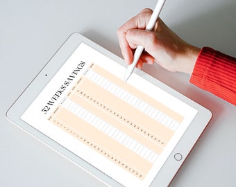 52 Weeks Money Saving Challenge, Savings Tracker Printables, Savings Tracker Bundle, Money Saving Challenge Printable