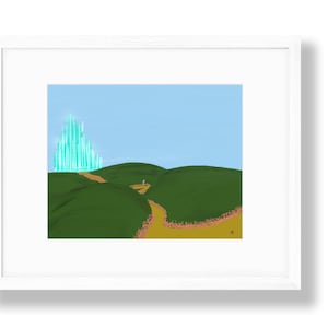 Wizard of Oz, Emerald City, Art Print