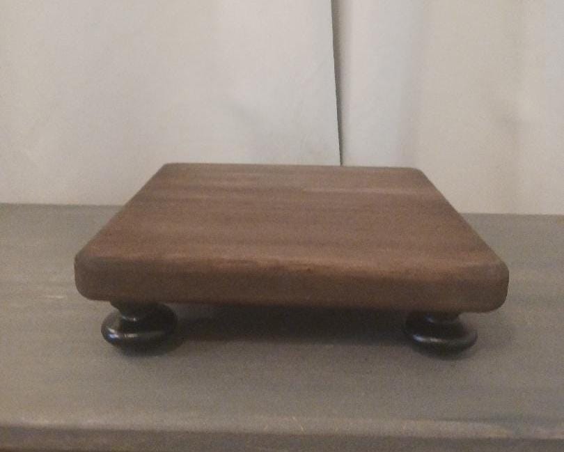 Rustic Farmhouse Wood Riser: Square Plant or Candle Display - Etsy