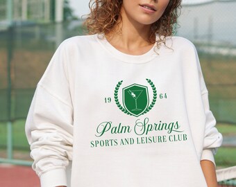 Palm Springs Sport and Leisure Club Sweatshirt, Tini Time, Wellness Club Sweatshirt, Social Club Crewneck, Martinis and Bikinis Bachelorette