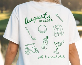 Women’s golf shirt, Augusta Georgia Shirt, Golf Gift for Women, Golf Tournament Shirt, Old Money Aesthetic, Preppy Golf t-shirt, Golf wife