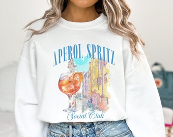 Aperol Spritz Social Club Sweatshirt, Spritzin Sweatshirt, Aperol Spritz Crewneck, European Summer Sweatshirt, Italy Sweatshirt, Aperol Gift