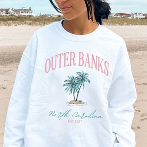 Outer banks sweatshirt, Vacation sweatshirt, North Carolina Shirt,Obx sweatshirt, Outerbanks, OBX life sweatshirt, Palm trees sweatshirt