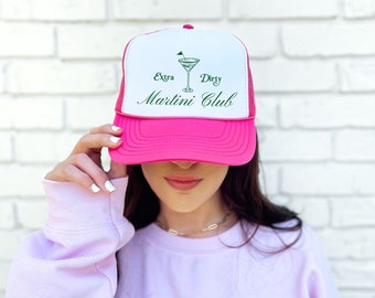 Golf Martini Trucker Hat, Women's Golf Hat, Extra Dirty Martini