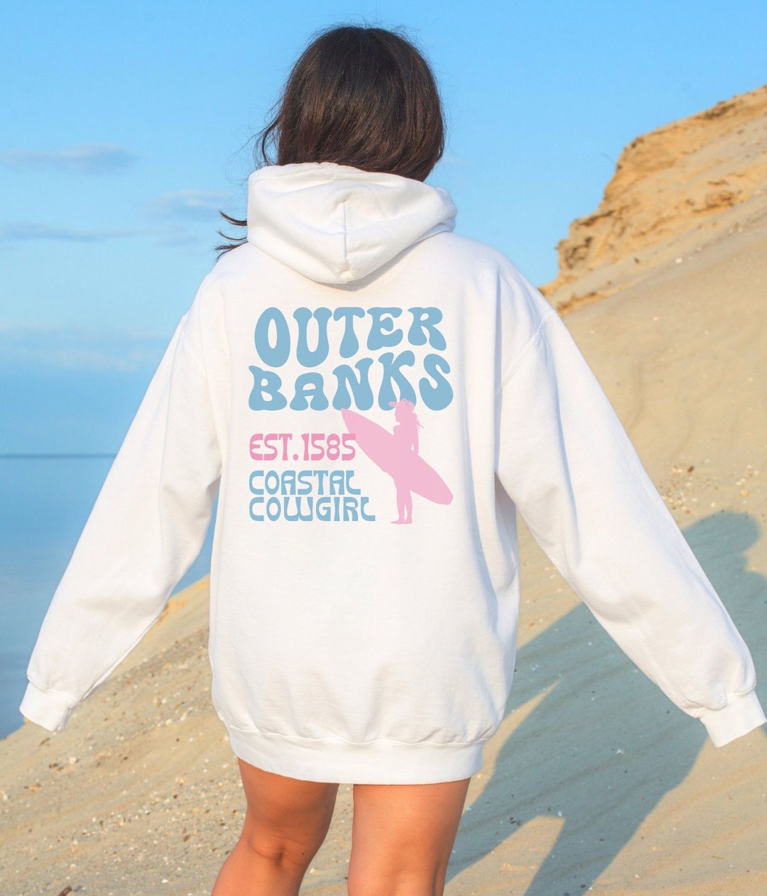 Outer Banks Hoodie, Coastal Girl Hoodie, Vacation Hoodie, North