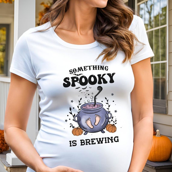 Womens Halloween Pregnancy Announcement Baby Expecting Pumpkin Cute T-Shirt Womens Halloween Pregnancy Announcement Baby Expecting Pumpkin Cute T-Shirt