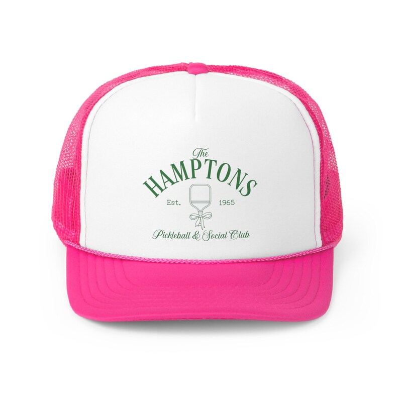 The Hamptons Pickleball Club Trucker Hat, Pickleball and Social Club ...
