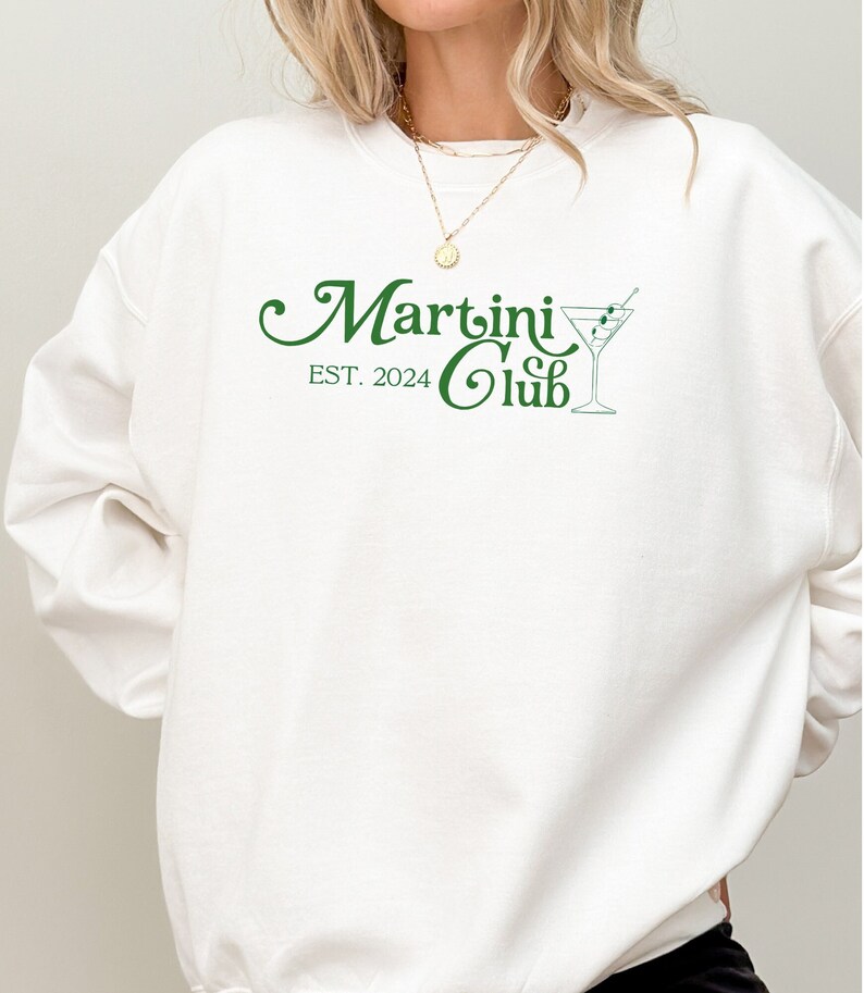 Retro Martini Club Sweatshirt, Tini Time Sweatshirt, Bikinis and