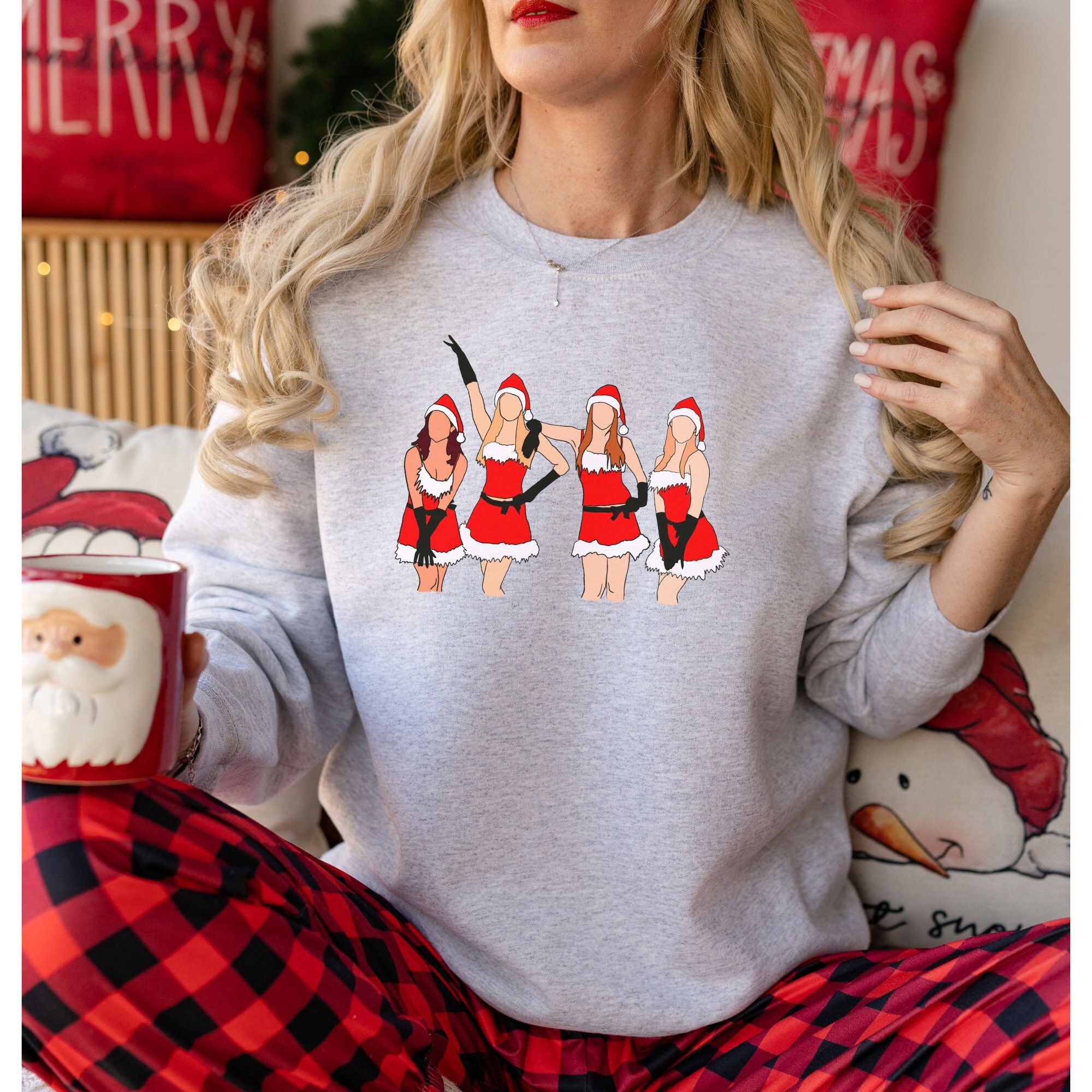 Jingle Bell Rock' Mean Girls Sweatshirt - White / 3XL