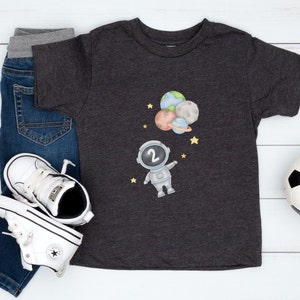 Two the moon toddler tshirt, Two the Moon, Boys 2nd birthday shirt, Outer Space birthday shirt, Astronaut birthday shirt toddler, Moon Shirt