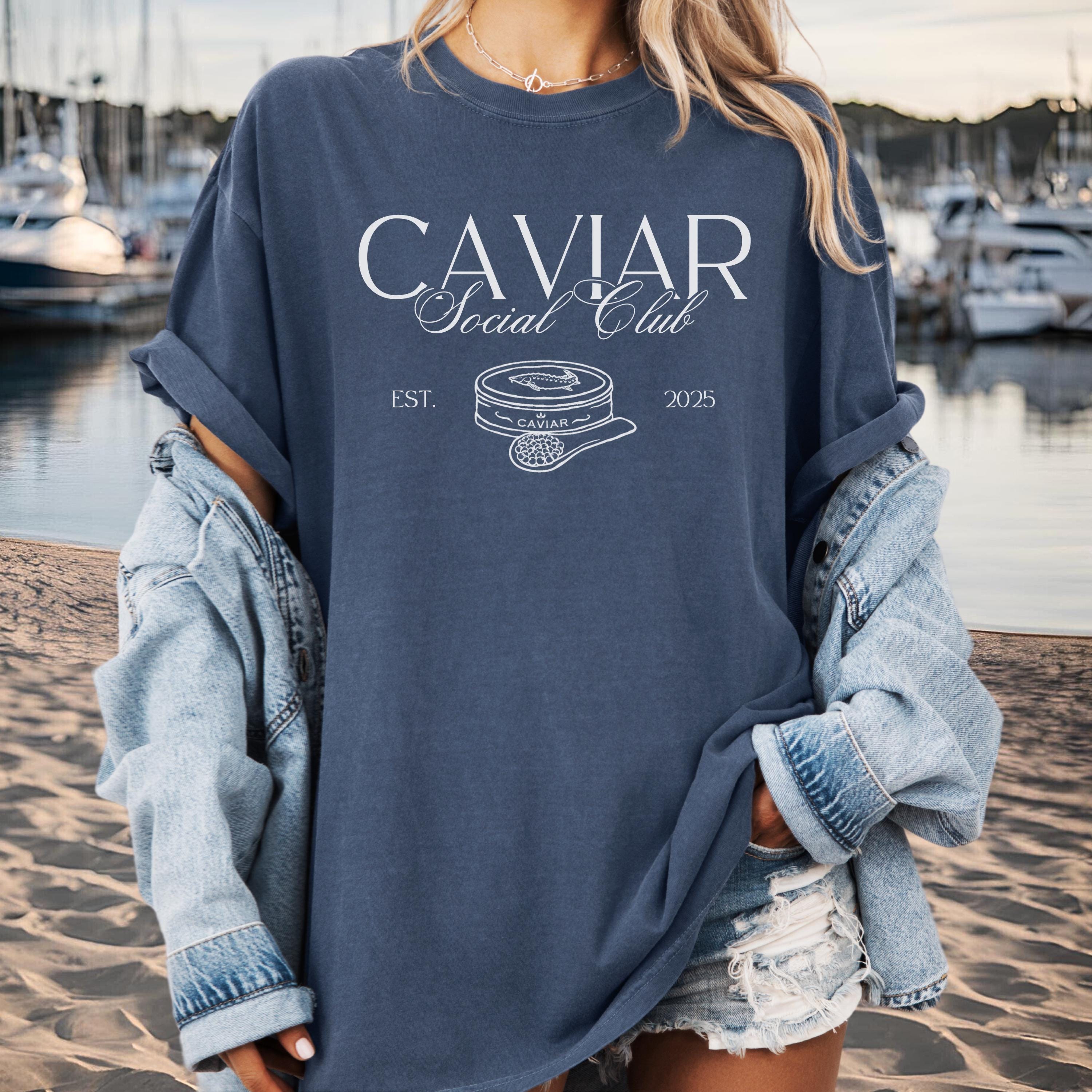 Camiseta Caviar Social Club, Camiseta Caviar, Estética Antigua