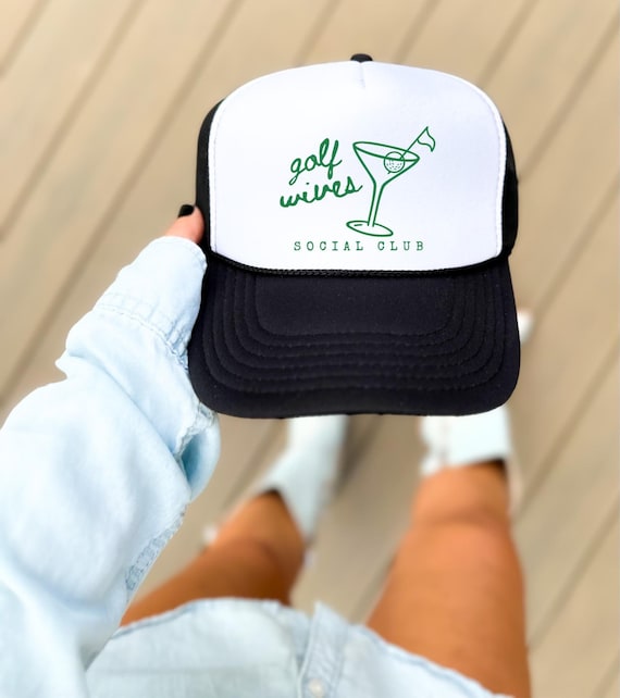 Golf Course Trendy Golf Caps Golf Wives Social Club Trucker Hat