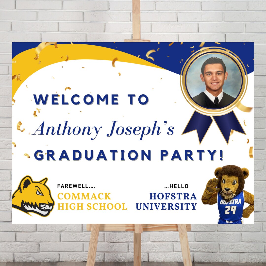 Graduation Digital Sign High-resolution DIGITAL FILE: Graduation Sign, Welcome Sign, Graduation ...