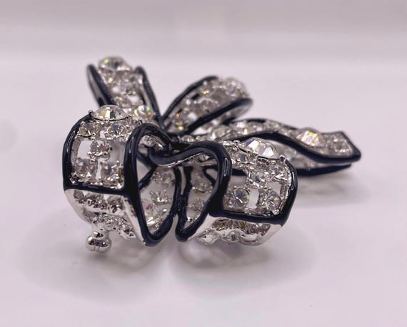 Vintage KJL Kenneth Jay Lane 3D Bow Brooch - image 2