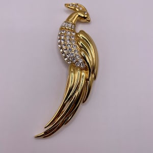 Vintage Monet Bird of Paradise Brooch