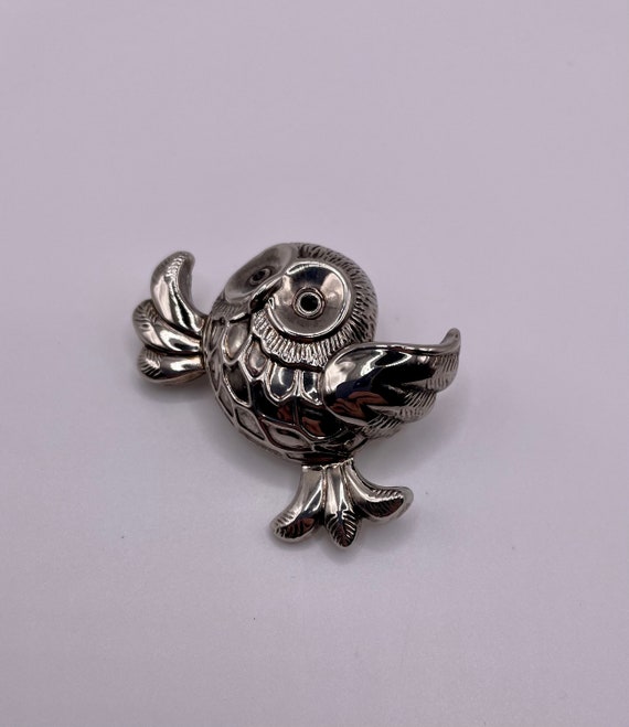 Vintage Owl Pendant/Brooch Signed Best