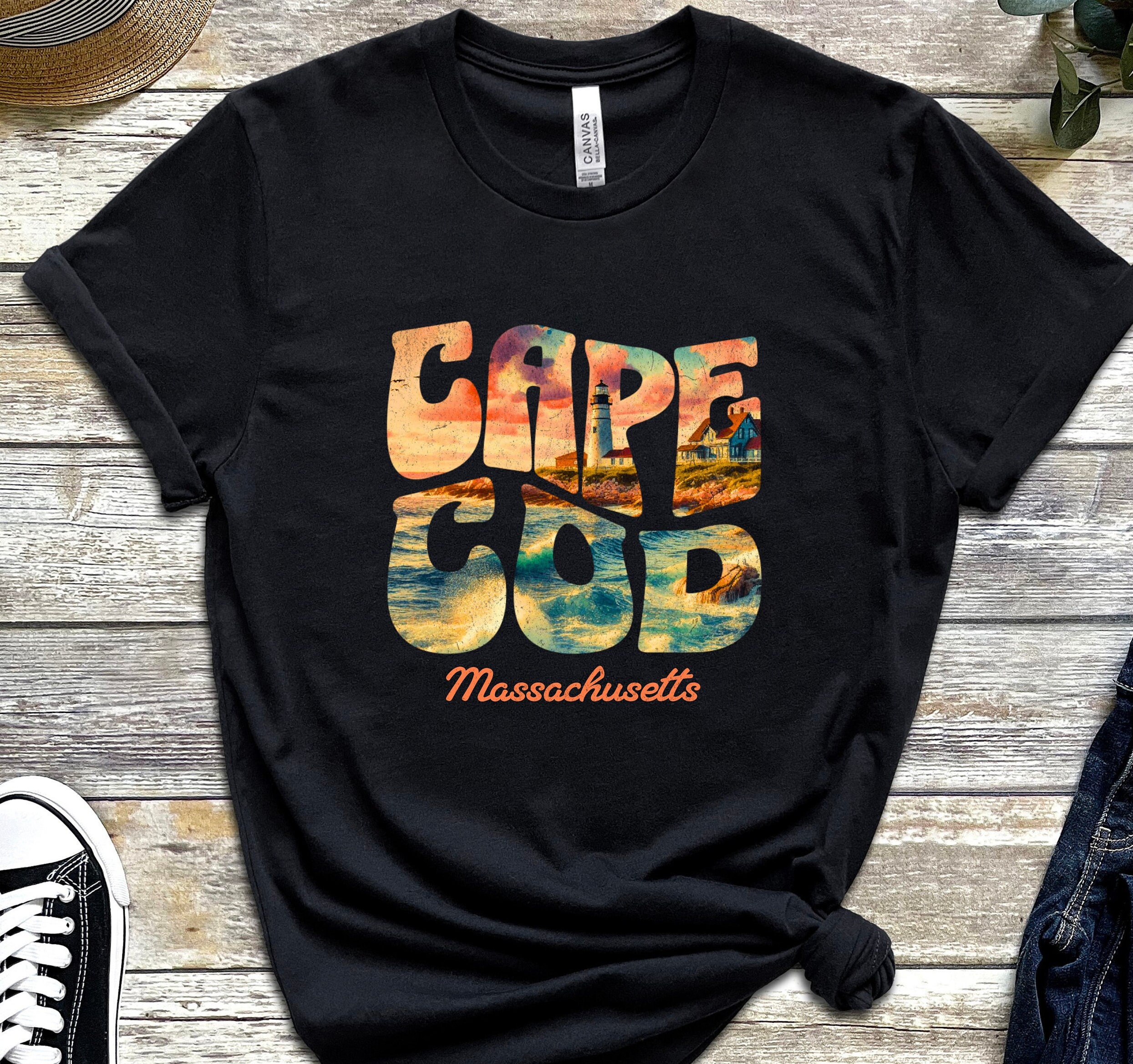 Cape Cod Tees Cape Cod Shirt, Vintage Beach Tshirt, Vacation Shirt, Beach Vacation ...