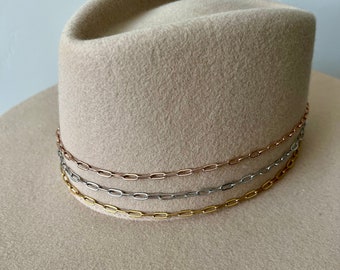 Paperclip Chain Hat Band