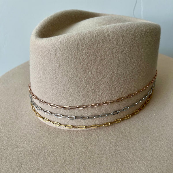 Paperclip Chain Hat Band