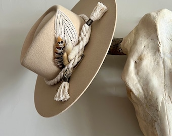 Macrame Rope Hat Band