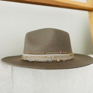 Initial Chain Hat Band