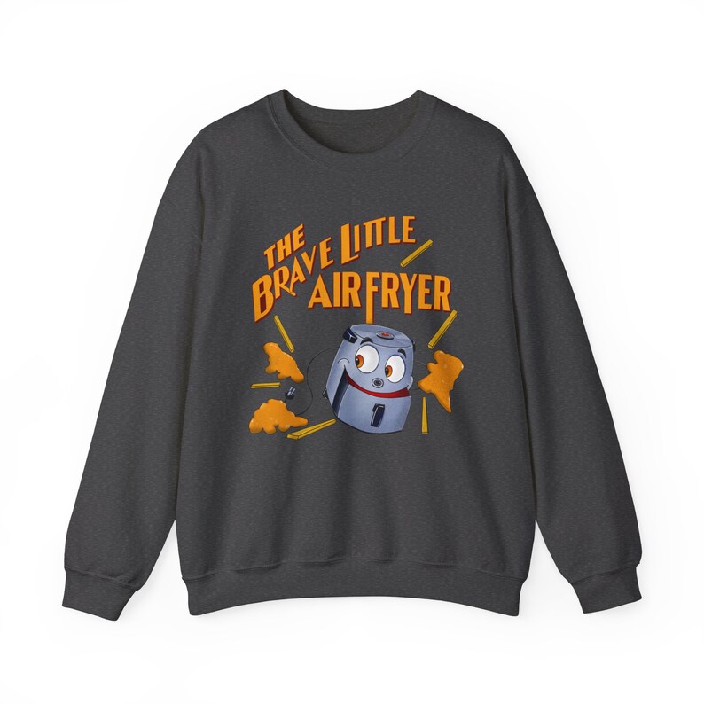 The Brave Little Air Fryer - Brave Little Toaster shirt, Air fryer parody shirt, Nostalgic cartoon apparel, Retro-inspired graphic tee image 4