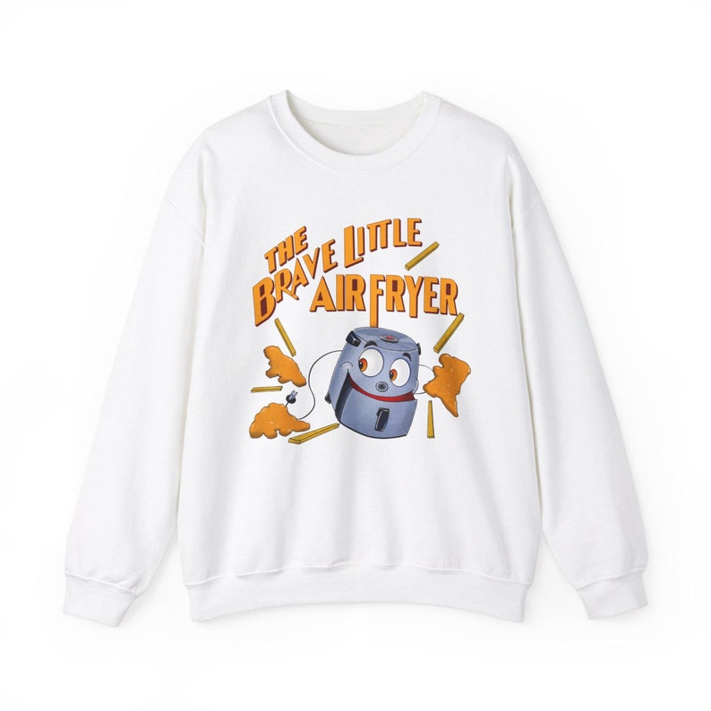 The Brave Little Air Fryer - Brave Little Toaster shirt, Air fryer parody shirt, Nostalgic cartoon apparel, Retro-inspired graphic tee image 2