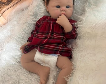 Full Body Silicone Doll With Hair, Newborn Size