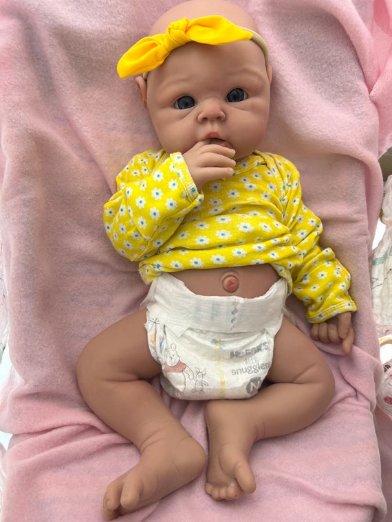 Scnbom 19inch 48cm poppen Reborn baby meisje siliconen levensechte