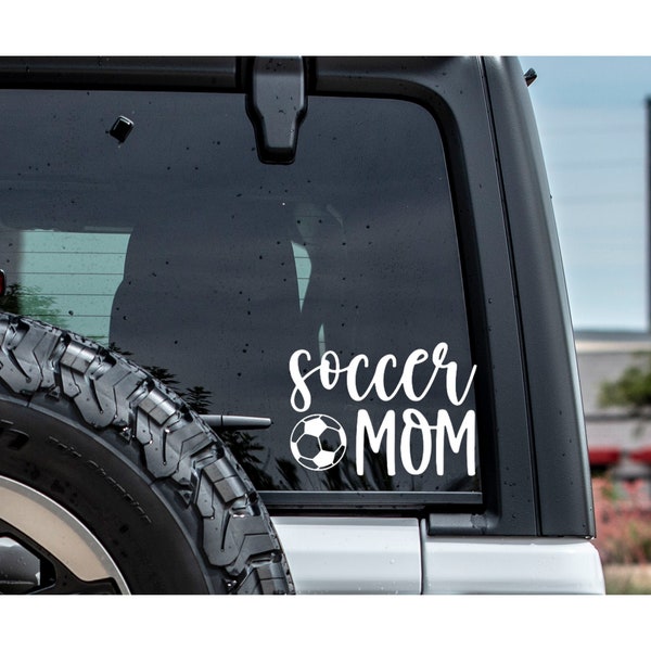 Soccer Mom Decal Soccer Mom Car Decal Tumbler Decal Laptop Decal Water Bottle Decal Soccer Mom Sticker Gift for Mom