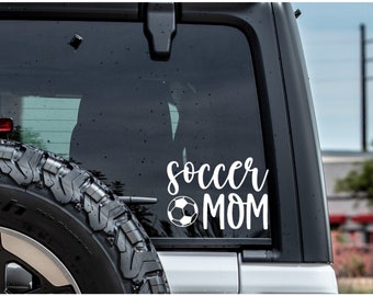 Soccer Mom Decal Soccer Mom Car Decal Tumbler Decal Laptop Decal Water Bottle Decal Soccer Mom Sticker Gift for Mom