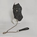 Dog Puppy Mask, muzzle and Steel Chain Leash product logo
